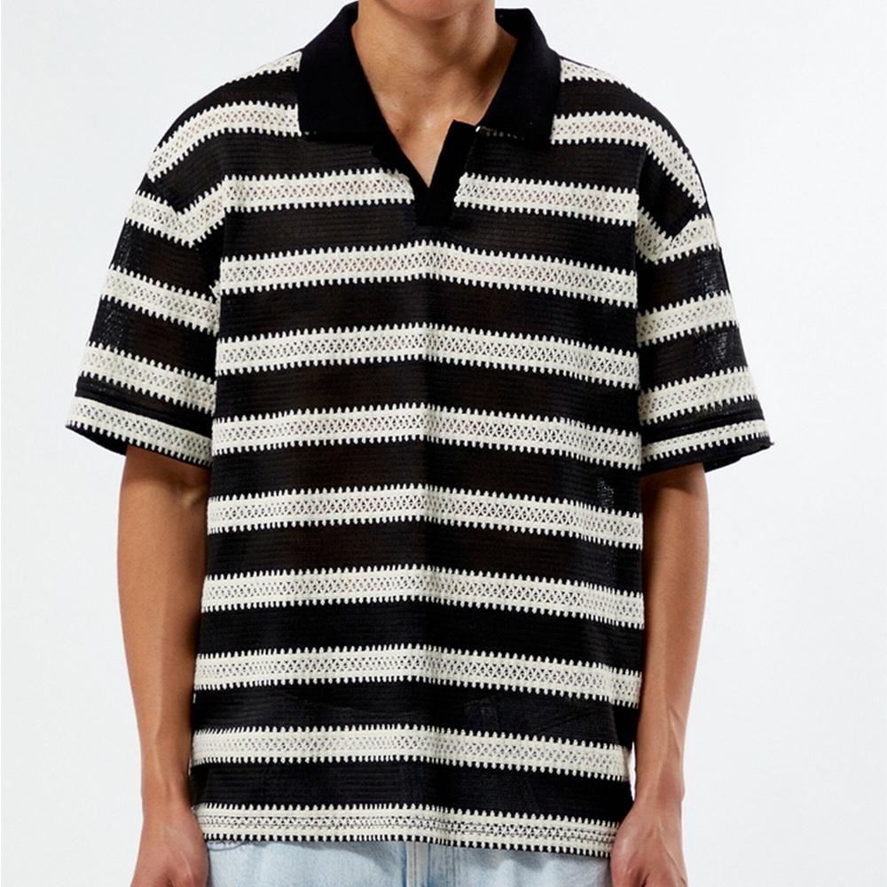 NWT Men’s Pacsun Bowen Open Polo Shirt Size Large